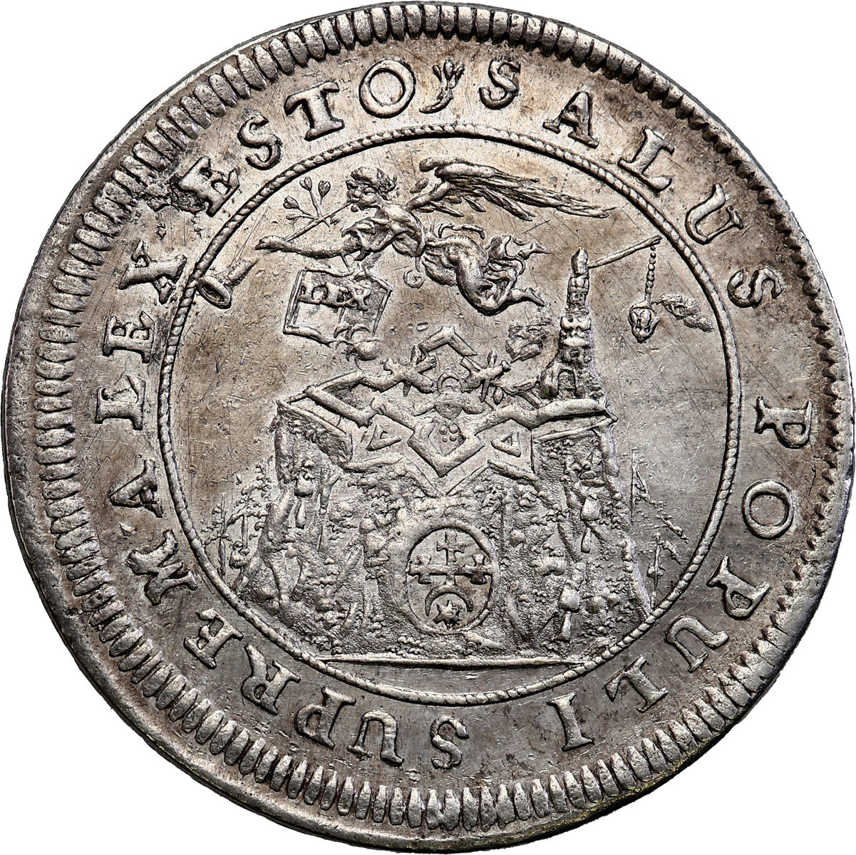 Michał Korybut Wiśniowiecki. Medal (żeton) koronacyjny 1669, srebro - RZADKI